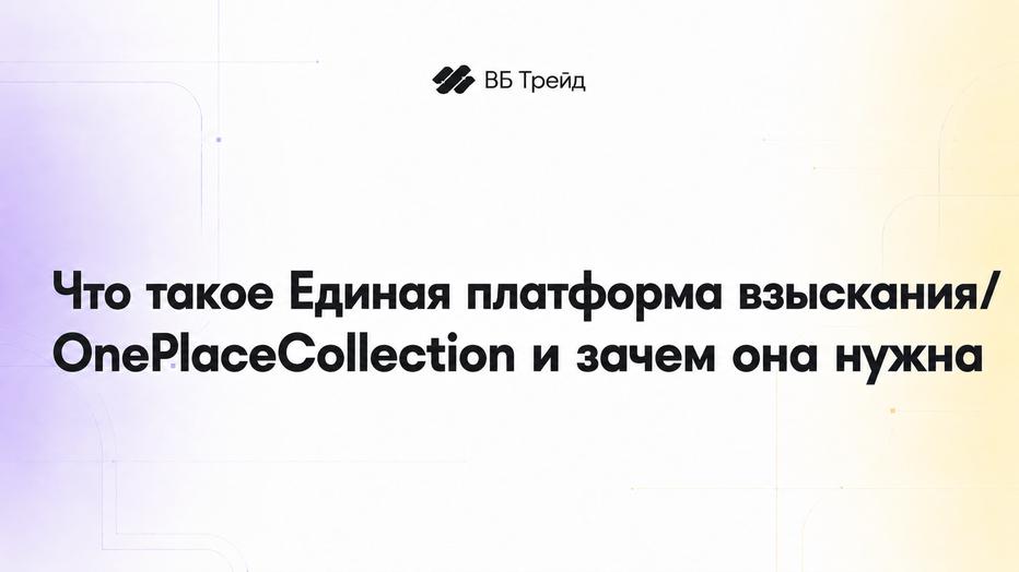 Что такое Единая платформа взысканияOnePlaceCollection и зачем она нужна