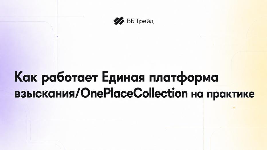 Как работает Единая платформа взысканияOnePlaceCollection на практике